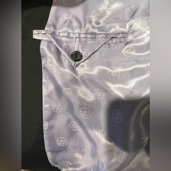 Sean John Fine Tailored Black Mens Sport Coat Suit Blazer Jacket 52 Long - Picture 7 of 7